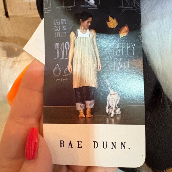 Rae Dunn Fall Collection Gnome with Black and White Design - Picture 2 of 3